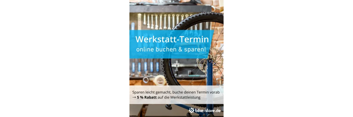 Werkstatt-Termine: clever sparen &amp; entspannt fahren - Werkstattpreise &amp; Rabatte bei bike-store ab 23.03.2026