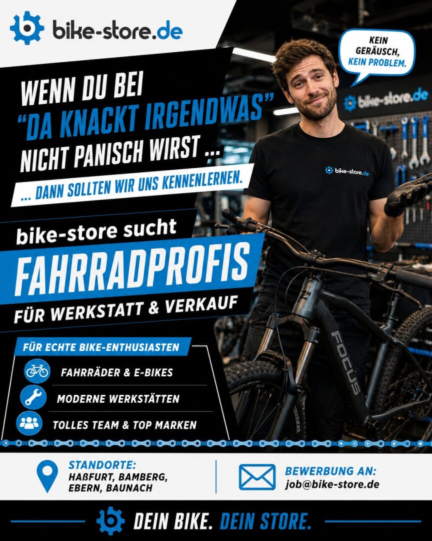 bike-store sucht Fahrrad-Enthusiasten