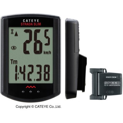 Cateye Fahrradcomputer Strada Slim CC-RD310W, kabellos