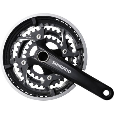 Shimano Kurbelgarnitur FC-T551 3x10-fach 48-36-26 Zähne 175 mm schwarz