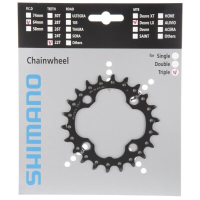 Shimano KETTENBLATT SLX 22 ZÄHNE FC-M6