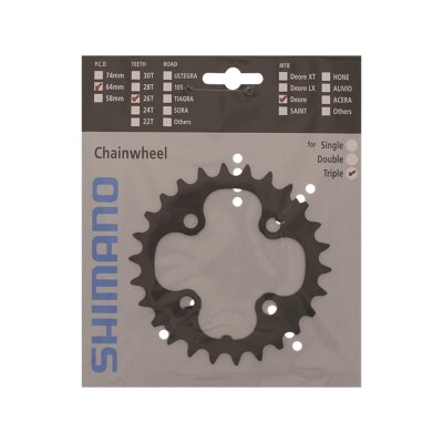 Shimano KETTENBLATT 26Z SCHWARZ FC-M59