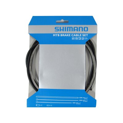 Shimano Bremszugset MTB, Edelstahl, schwarz