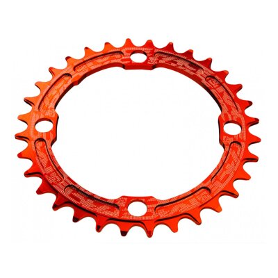 Race Face CHAINRING NARROW WIDE 4-BOLT 104MM 10/11/12-SPEED 36T ORANGE