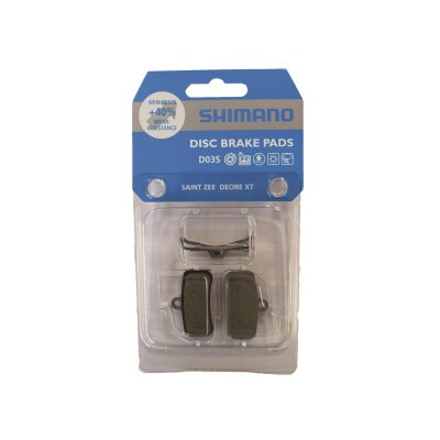 SHIMANO BREMSBELAG-RESIN D03S MIT FEDER UND SPLINT