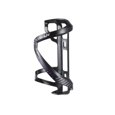 Liv Airway Comp Flaschenhalter Sidepull Links Schwarz/Lila/Silber