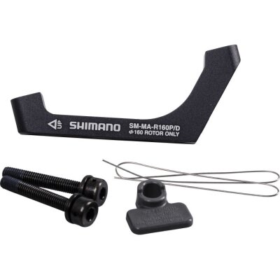 Shimano Scheibenbremsadapter SM-MA-R160D/H Flat Mount/Post Mount, hinten 160 mm