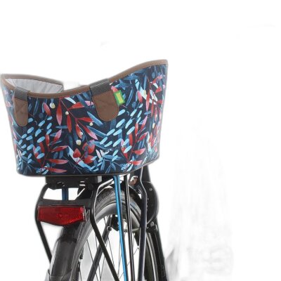 Racktime System Einkaufstasche Agnetha midnight flowers, inkl. Snapit Adapter