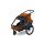 CUBE Kinder Fahrradanhänger Double CMPT X Actionteam grey´n´orange
