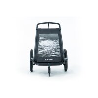 CUBE Kinder Fahrradanhänger Double CMPT black