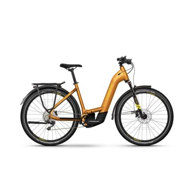 Haibike Trekking 8 Tiefeinsteiger 750 Wh E-Bike 2026 | metal lava / yellow - gloss