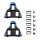 SHIMANO SMSH12 SPD SL CLEAT, BLAU, 2°