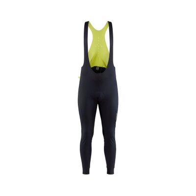 Craft Pro Wind Bib Tights with Pad | black´n´light |