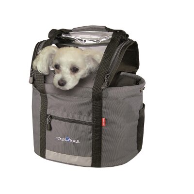 KLICKfix Hundeshopper Doggy | grau, 38x29x25/40cm, 24 ltr, 1350g