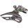 SHIMANO Umwerfer Altus/Acera FDM313 silber | Down Swing Schelle | Ausführung: 63-66 Grad | 7/8-fach | Dual Pull