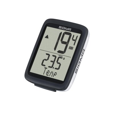 SIGMA Fahrradcomputer BC 10.0 WR | schwarz/weiß, kabelgebunden