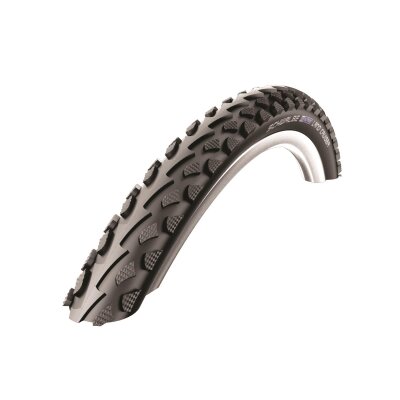 SCHWALBE Fahrradreifen Land Cruiser HS 450 26 Zoll | ETRTO: 50-559 | Draht | TwinSkin | schwarz / schwarz