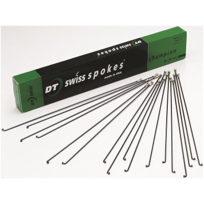 DT SWISS Speiche Champion schwarz Größe: 2,0 x 272 mm