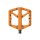 CRANKBROTHERS Plattformpedal Stamp 1 Large Gewinde: 9/16 Zoll | Gleitlager (innen) / Industrielager | orange | SB-Verpackung