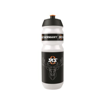 SKS Trinkflasche Large | 750ml, transp. m. Motivbild Hirsch
