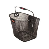 KLICKfix Vorderradkorb | 26x35x25cm,sw,engmaschig, o....