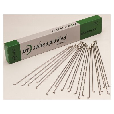 DT SWISS Speiche Champion silber Größe: 2,0 x 250 mm