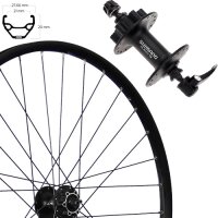 Taurus 21 Vorderrad 28", Disk 6-Loch, schwarz, SE