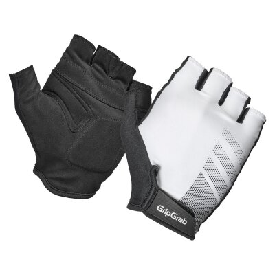 GripGrab Ride RC Lite Gepolsterte Kurzfinger Sommer Handschuhe weiß