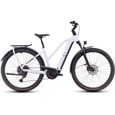 Cube Kathmandu Hybrid ONE 800 Trapez Trekking E-Bike 2025 | polarwhite´n´black