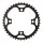 SAMOX PD-R4-S Chainring Kettenblatt BCD 104 Kettenblatt 38T , stahl.