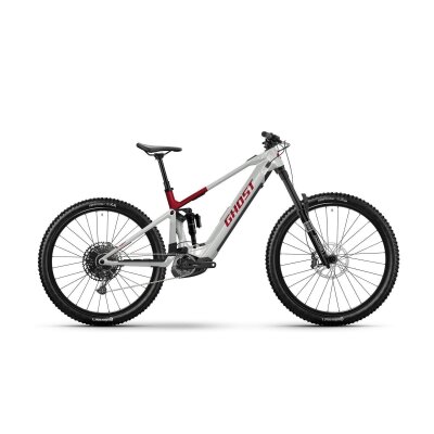 Ghost E-RIOT ADVANCED 800Wh E-Fully 2026 | misty gray / rebel red - glossy