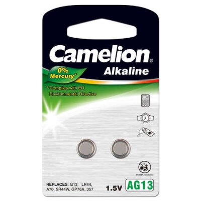 Camelion 0%HG Knopfzelle AG13/LR44