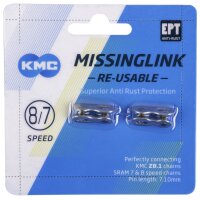 KMC Missinglink 7/8R EPT | 2 Stück, für Ketten 7,1mm, silber