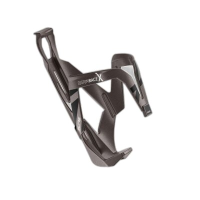Elite Trinkflaschenhalter Custom Race X | Titanium Metal, Design schwarz