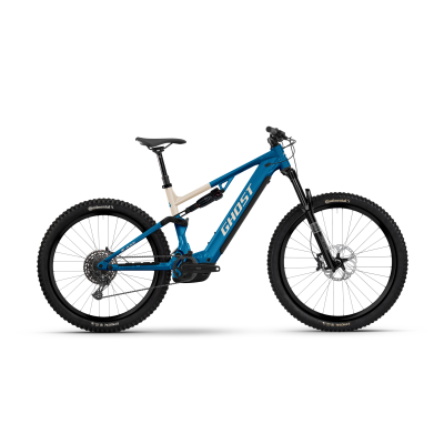 Ghost E-ASX UNIVERSAL 800Wh E-Fully 2026 | candy blue/coffee arctic dust - glossy