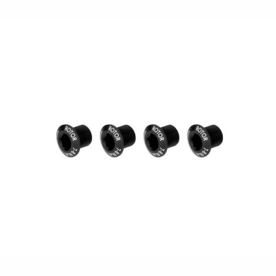 ROTOR 1X INSPIDER CROWN BOLT SET 4 BOLTS BLACK Kettenblattschrauben