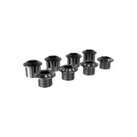 ROTOR ROAD 2X BOLT SET - 4 BOLTS/4 NUTS - BLACK...