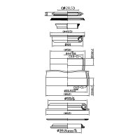 NECO 1 1/8" - 1,5" b semiintergrierter Ahead Steuersatz