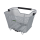 Racktime System Korb Baskit Deluxe 2.0 | 45x33x30cm, silber, 23ltr, Snapit 2.0