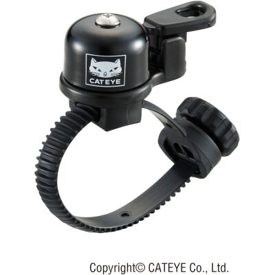 Cateye Klingel OH-2400 Micro Brass Bell Schwarz