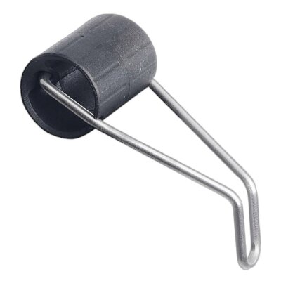 RIXEN & KAUL KLICKfix Scheinwerferhalter Glasfaserverstärkter Kunststoffzylinder, sicher und klapperfrei, besonders praktisch bei gleichzeitiger Nutzung einer Lenkertasche, passend für Gabeln und Gabelbrücken mit Durchgangsloch oder Gewindebohrung