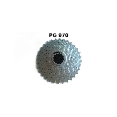 SRAM Kassettenzahnkranz "PG 970" 9-fach, SB-verpackt, Shimano kompatibel , silber