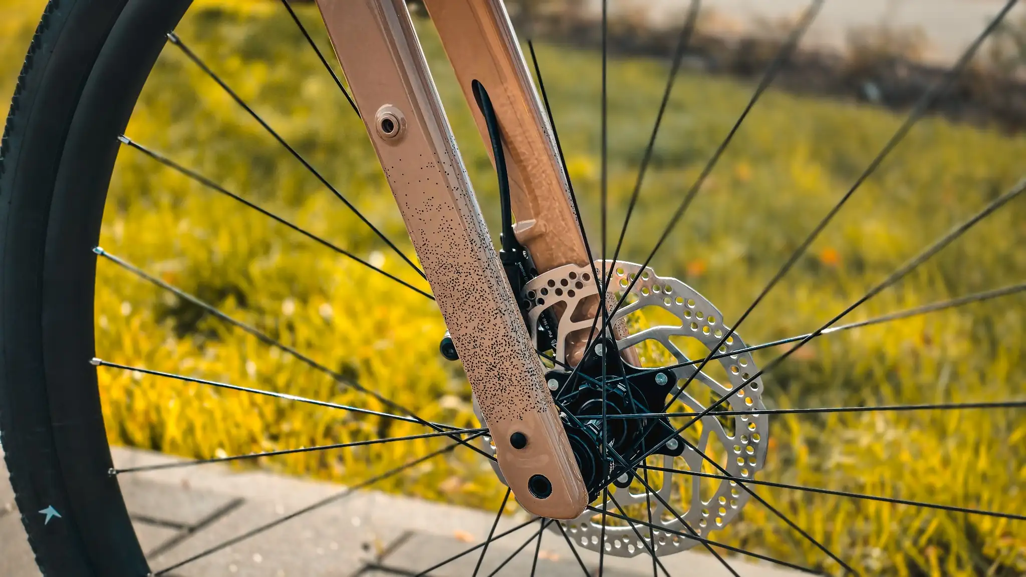 Cube Nuroad Race 2026 Scheibenbremse und Gabel Detail